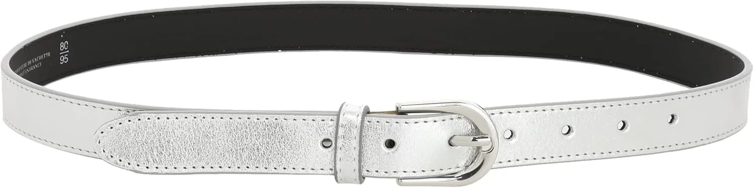 FASHIONGEN - Women genuine Italian leather belt LUNA, Made in France