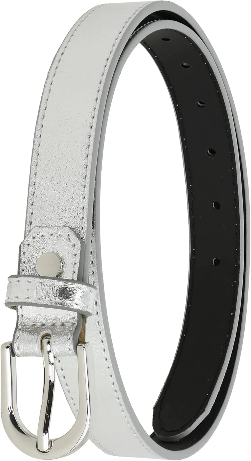 FASHIONGEN - Women genuine Italian leather belt LUNA, Made in France