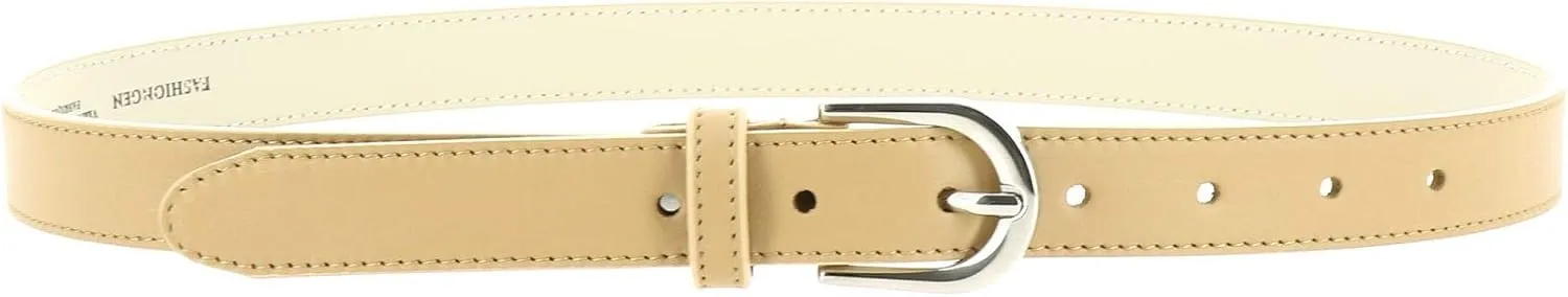 FASHIONGEN - Women genuine Italian leather belt LUNA, Made in France