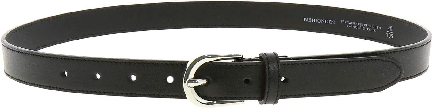 FASHIONGEN - Women genuine Italian leather belt LUNA, Made in France