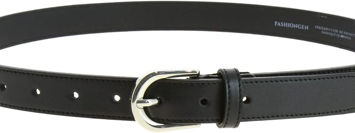FASHIONGEN - Women genuine Italian leather belt LUNA, Made in France