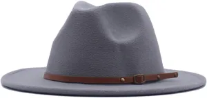 Fedora Hat Belt Buckle Classic Women Lady Summer Party Beach Dress Fedora Panama Hat Wide Brim Vintage Sun Hats
