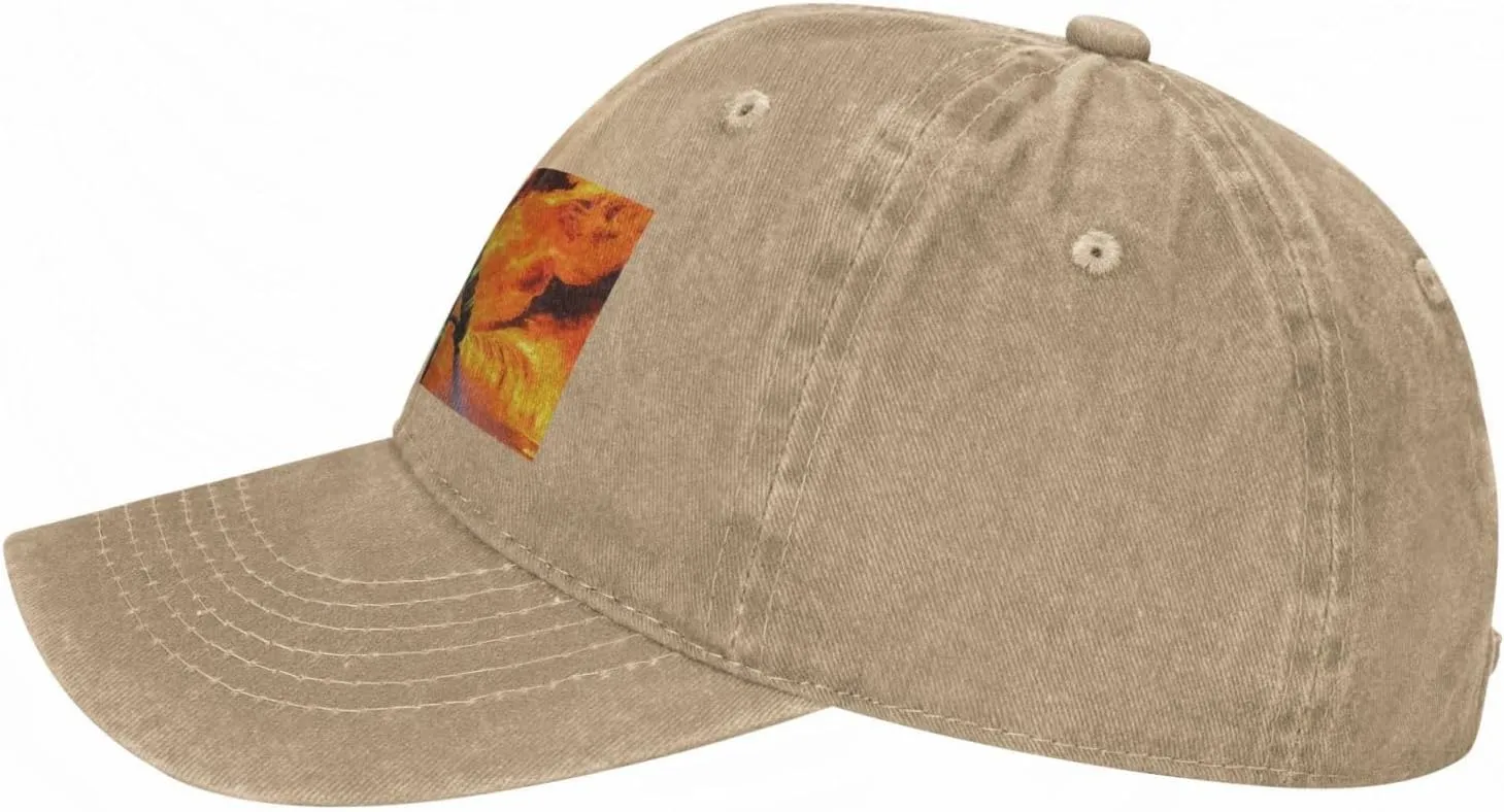 Firefighter Fireman Flame Unisex Baseball Cap Breathable Cotton Trucker Hat Classic Denim Dad Hat Summer Sun Hat