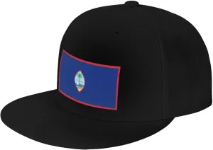 Flag of Guam Snapback Hat for Men Women Baseball Cap Adjustable Flat Bill Brim Hats