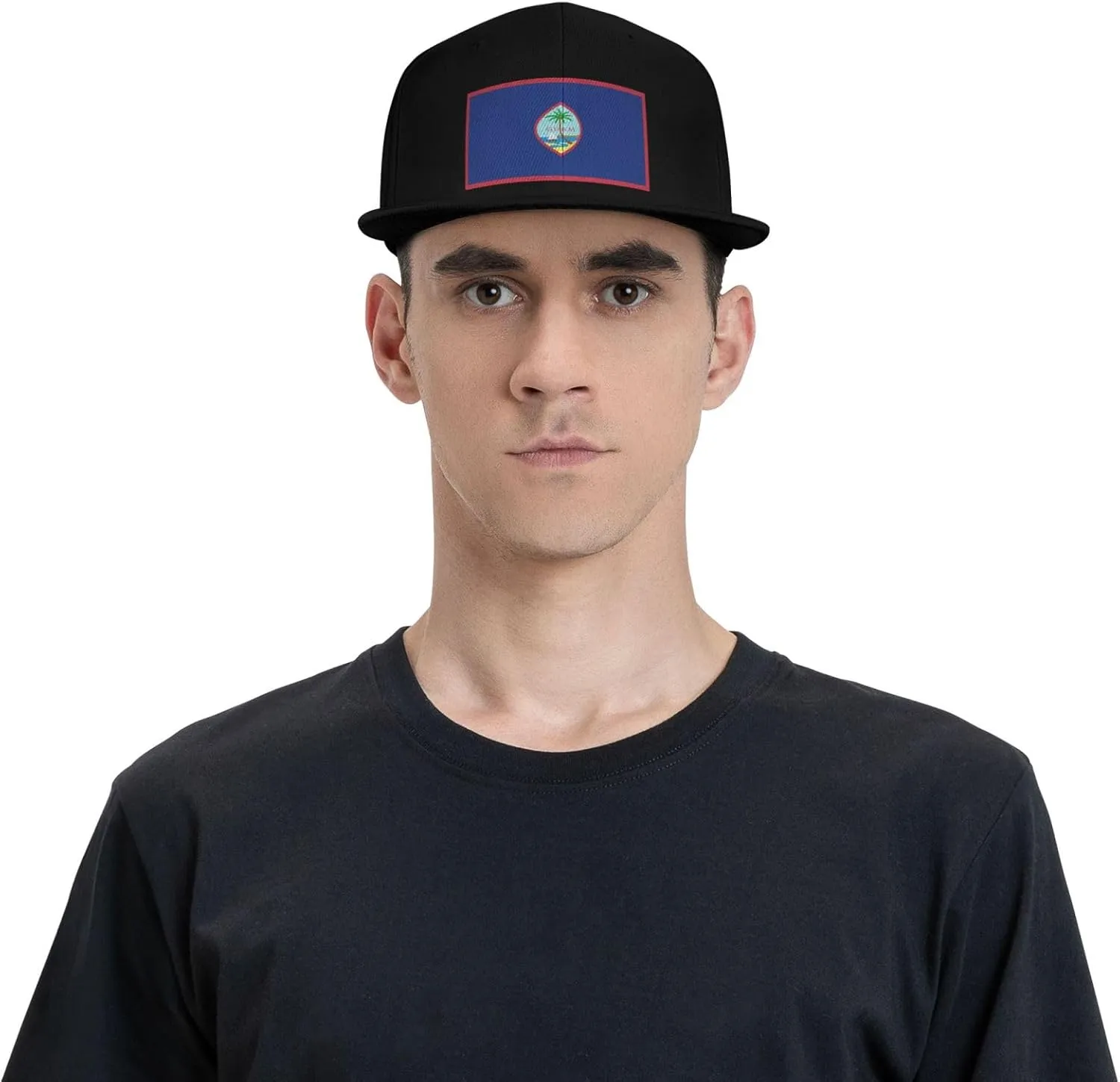 Flag of Guam Snapback Hat for Men Women Baseball Cap Adjustable Flat Bill Brim Hats