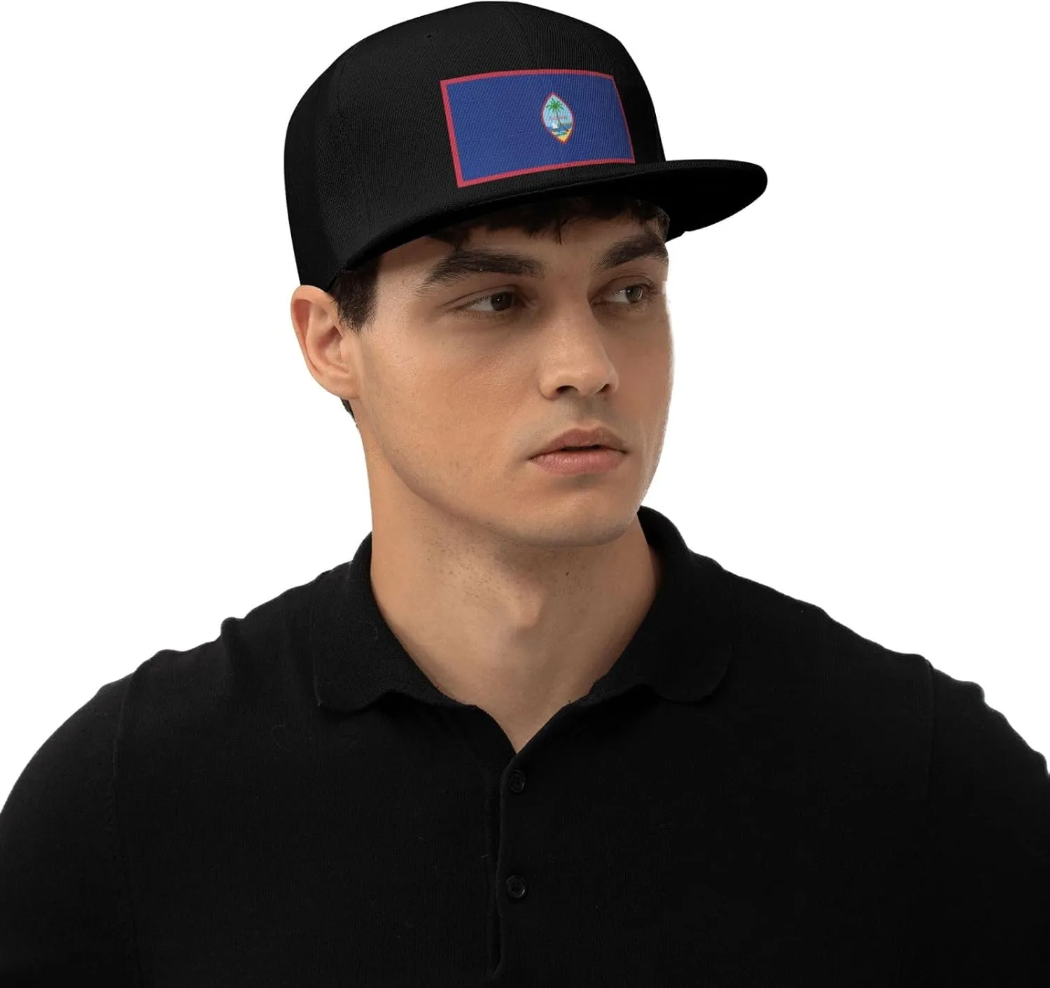 Flag of Guam Snapback Hat for Men Women Baseball Cap Adjustable Flat Bill Brim Hats