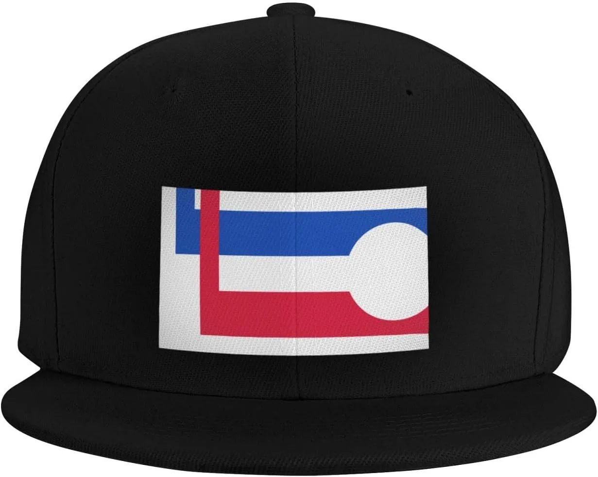 Flag of Longmont, Colorado Snapback Hat for Men Women Baseball Cap Adjustable Flat Bill Brim Hats