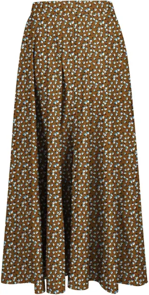 Floral Skirts for Women High Waisted Elastic Maxi Aline Boho Summer Vacation Leisure Casual Commuting Dailywear Resort