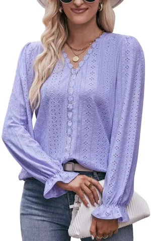 FMCHICO Womens Summer Tops Wrap Crew Neck Blouse Casual Short Sleeve Shirts