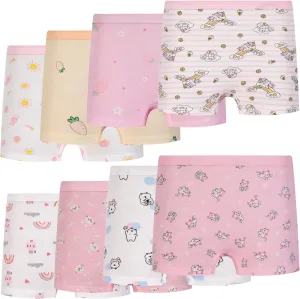 Girls Underwear Cotton Kids Boyshort Toddler Assorted Panties 8 Pack