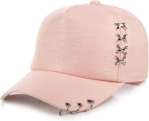 Gorras para Hombres Mesh Short Brim Baseball Cap Men Women Breathable Dad Hat Adjustable Solid Trucker