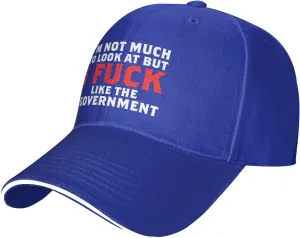 I Fucking Like The Government Hat Mens Wide Brim Baseball Cap Adjustable Low Profile Sports Dad Hats