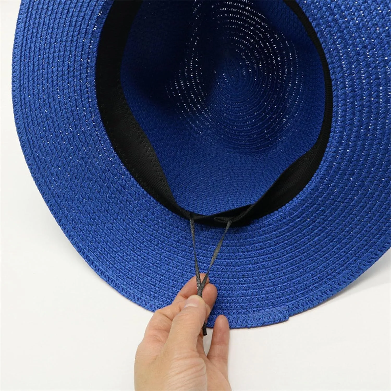 in Wide Brim Hats for Summer Sunshine Beach Trip Ivory and Brown Adjustable Hats for Women