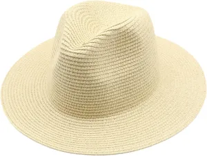 in Wide Brim Hats for Summer Sunshine Beach Trip Ivory and Brown Mens Sunblock Hats