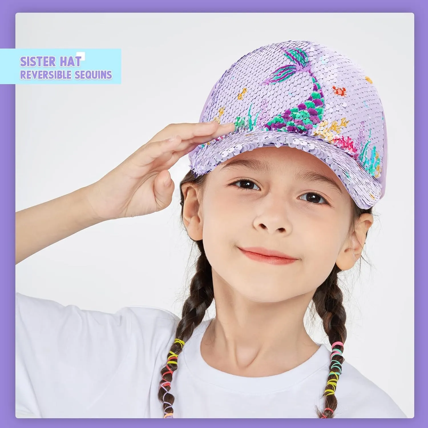 Kids Baseball Hat Unicorn Girls Baseball Cap Toddler Trucker Hat Girls Hats for Kids Ages 4-8