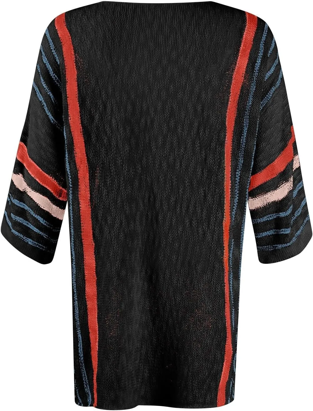 Kubbon Womens Cable Knit Sweater 2024 Fall Casual Color Block Striped Pullover Jumper Lightweight Comfy Boho Clothes