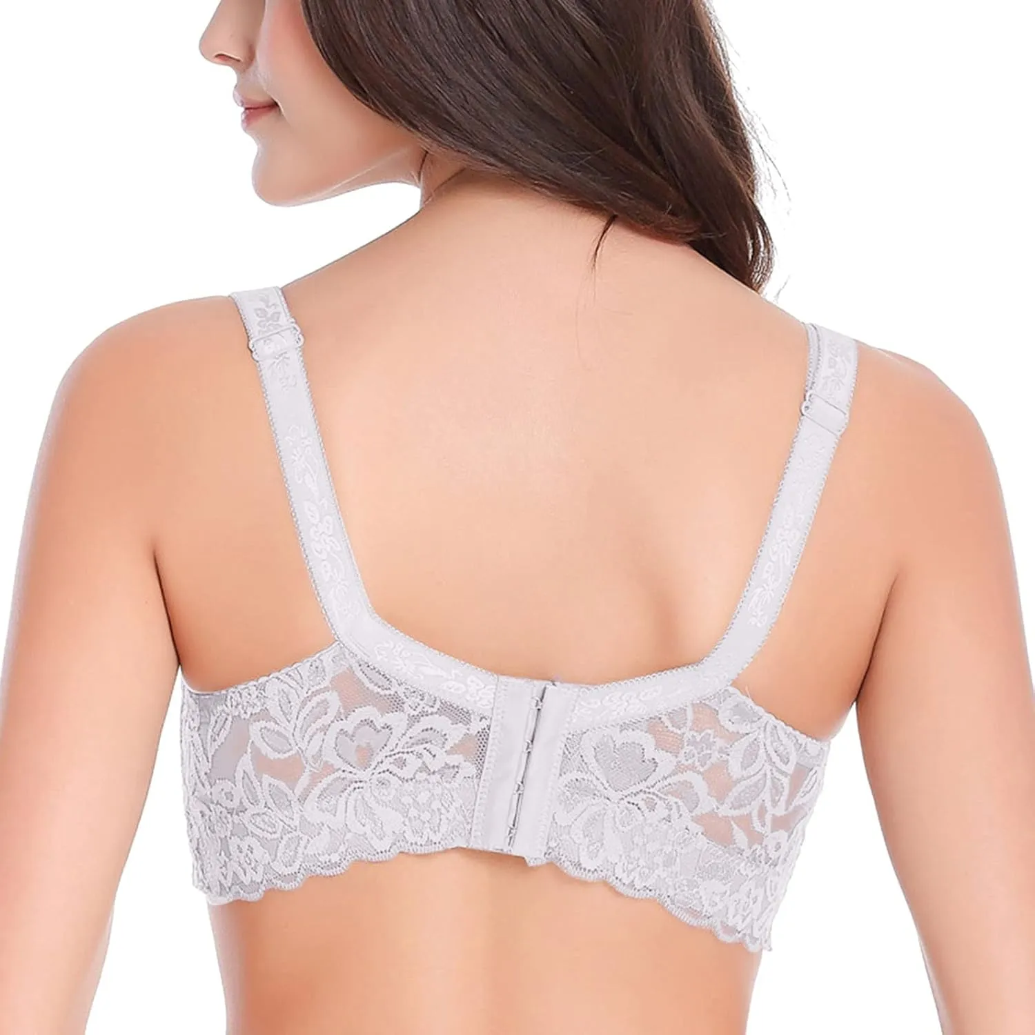 Lace Bralettes Womens Plunge Wireless Bras Camisole Tops Cami Strappy Sexy Soft Push Up Bras with Underwire Support