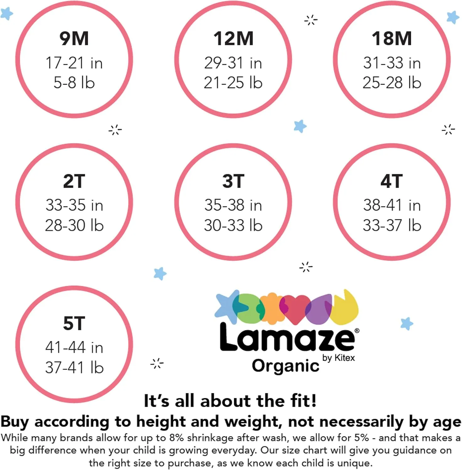 Lamaze Baby Boys' Short Sleeve Tight Fit Sleepwear