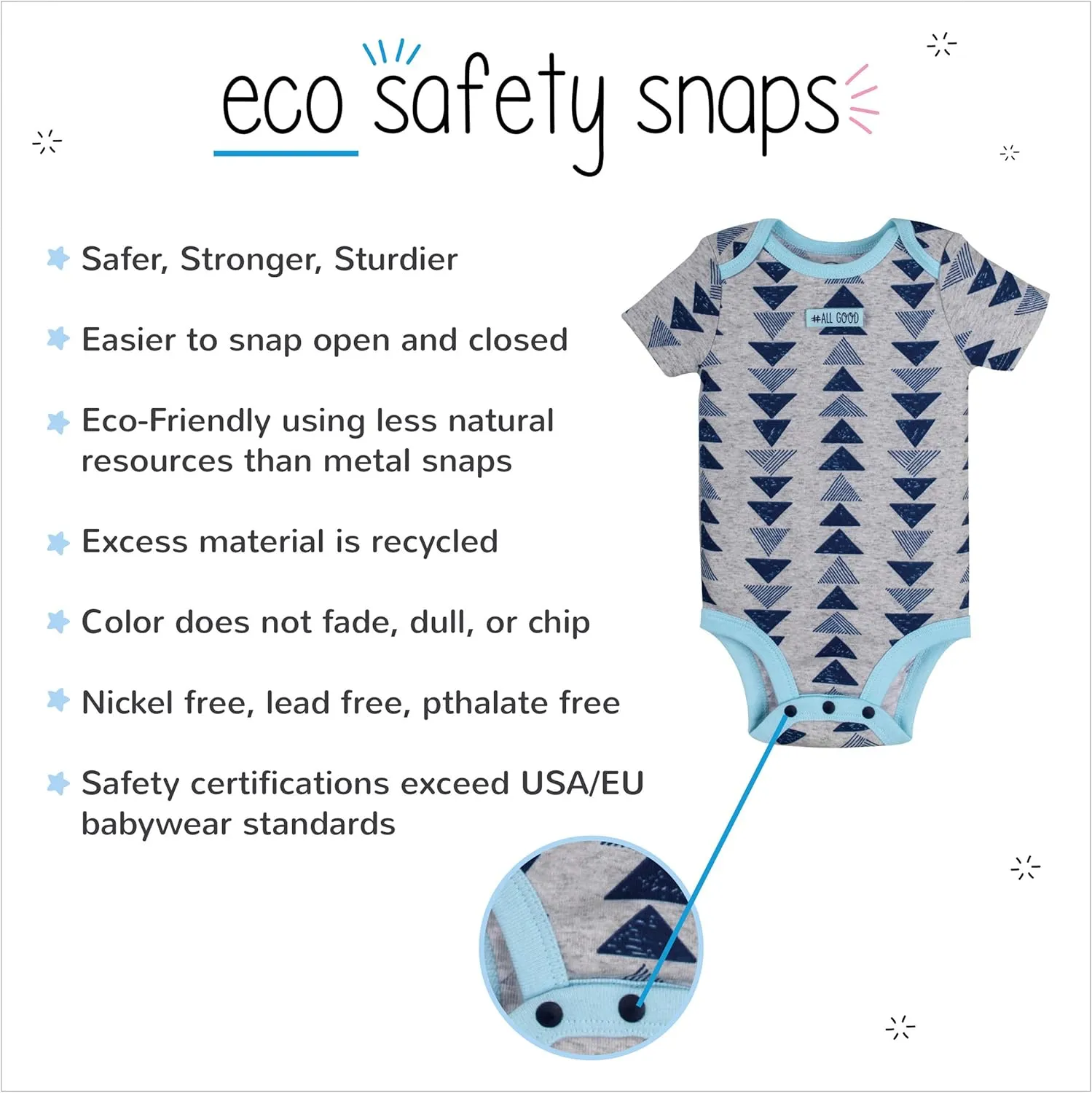 Lamaze Baby Boys' Short Sleeve Tight Fit Sleepwear