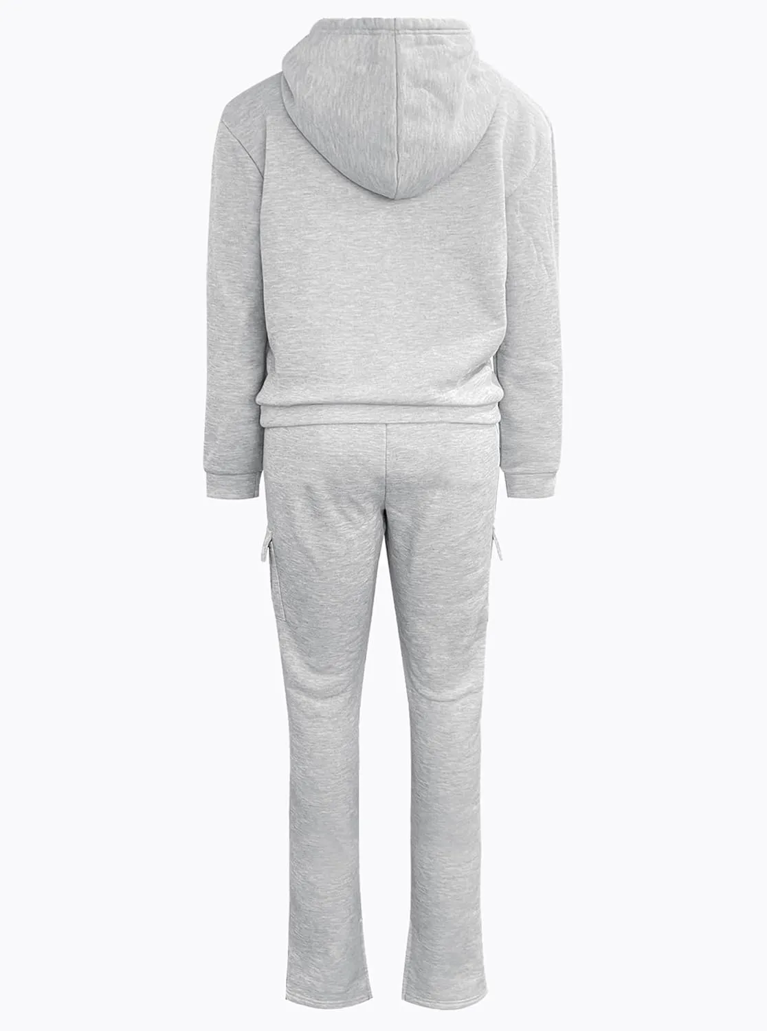 LovelyWholesale Women 2 Piece Outfits Long Sleeve Hoodies and Cargo Joggers Sweatsuit Sets