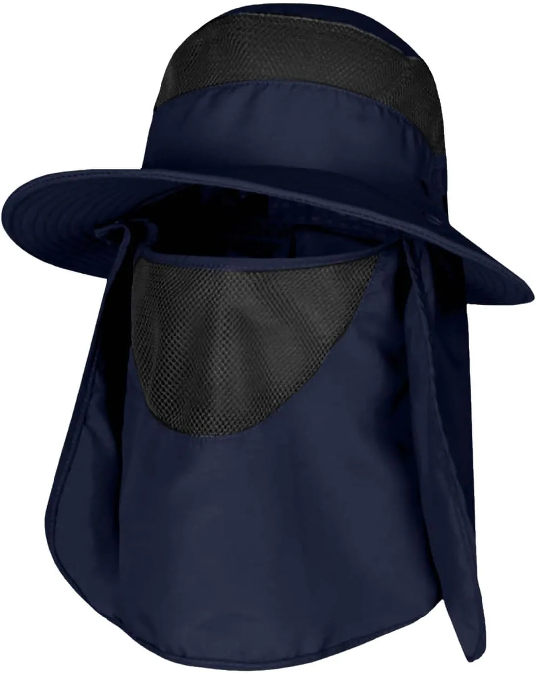 Men and Womens Summer Sun Hat Wide Brim Outdoor Hat Foldable Ponytail Bucket Cap for Beach Fishing Hiking Hat Hard Hat Sun Sh