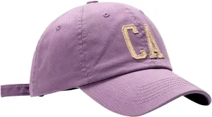 Mens Baseball Sun Hat Vintage Adjustable Unstructured Washed Distressed Baseball Cap Casual Letter Hat for Men Womens