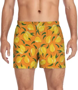 Men's Boxer Shorts, Soft Breathable Woven Boxer Briefs Underwear Button Fly S-XXL
