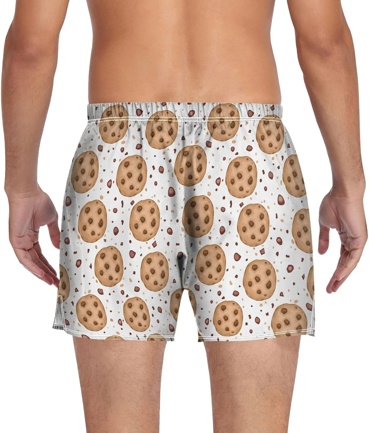 Men's Boxer Shorts, Soft Breathable Woven Boxer Briefs Underwear Button Fly