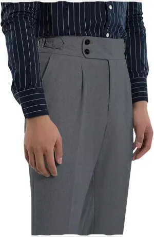 Men's Casual Linen Pants Beach Summer Classic Gurkha Pants Lightweight Linen Trousers