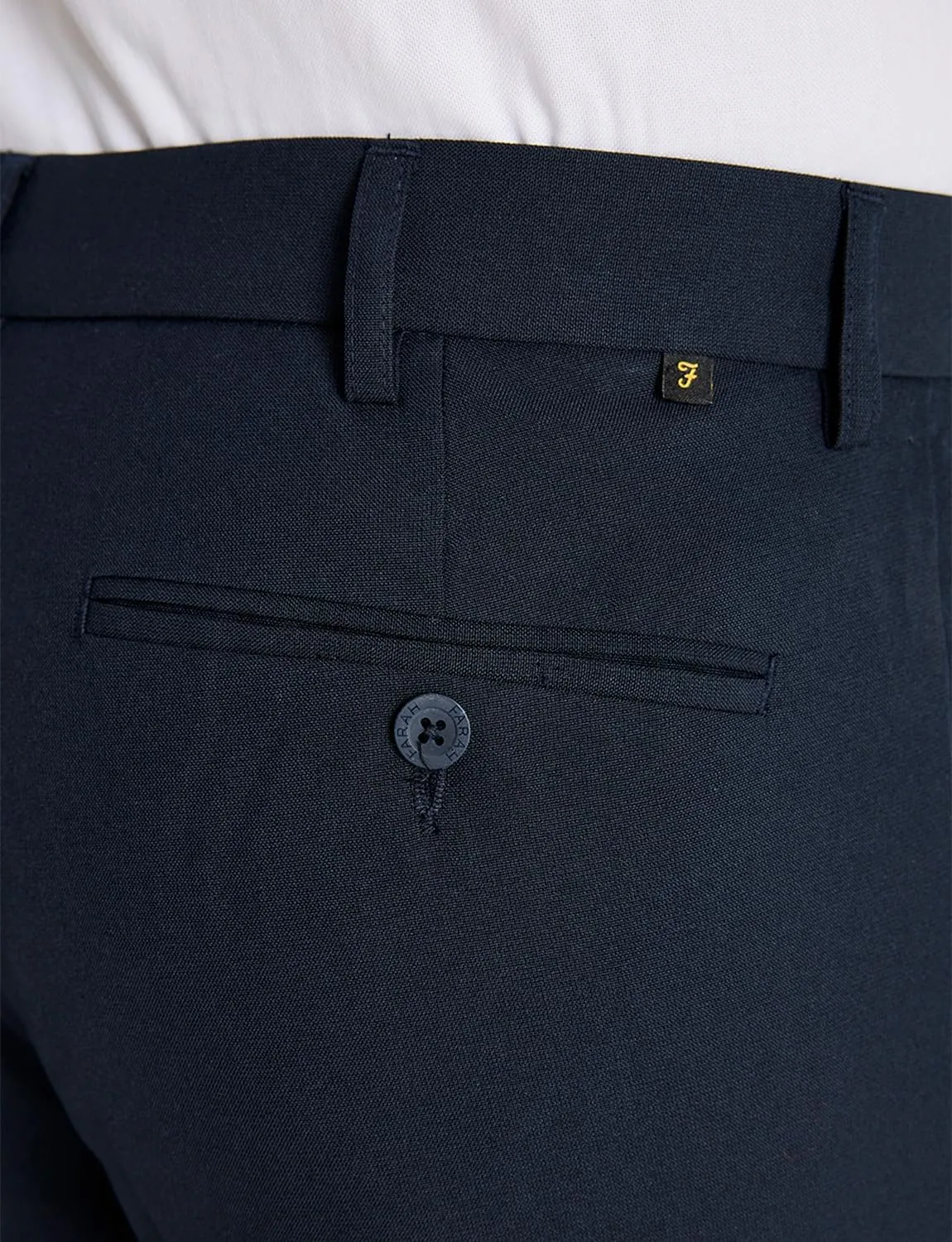 Men's Classic Slant Pocket Trousers Flat Front Easy Care Non-Iron Finish & Gripper Waistband