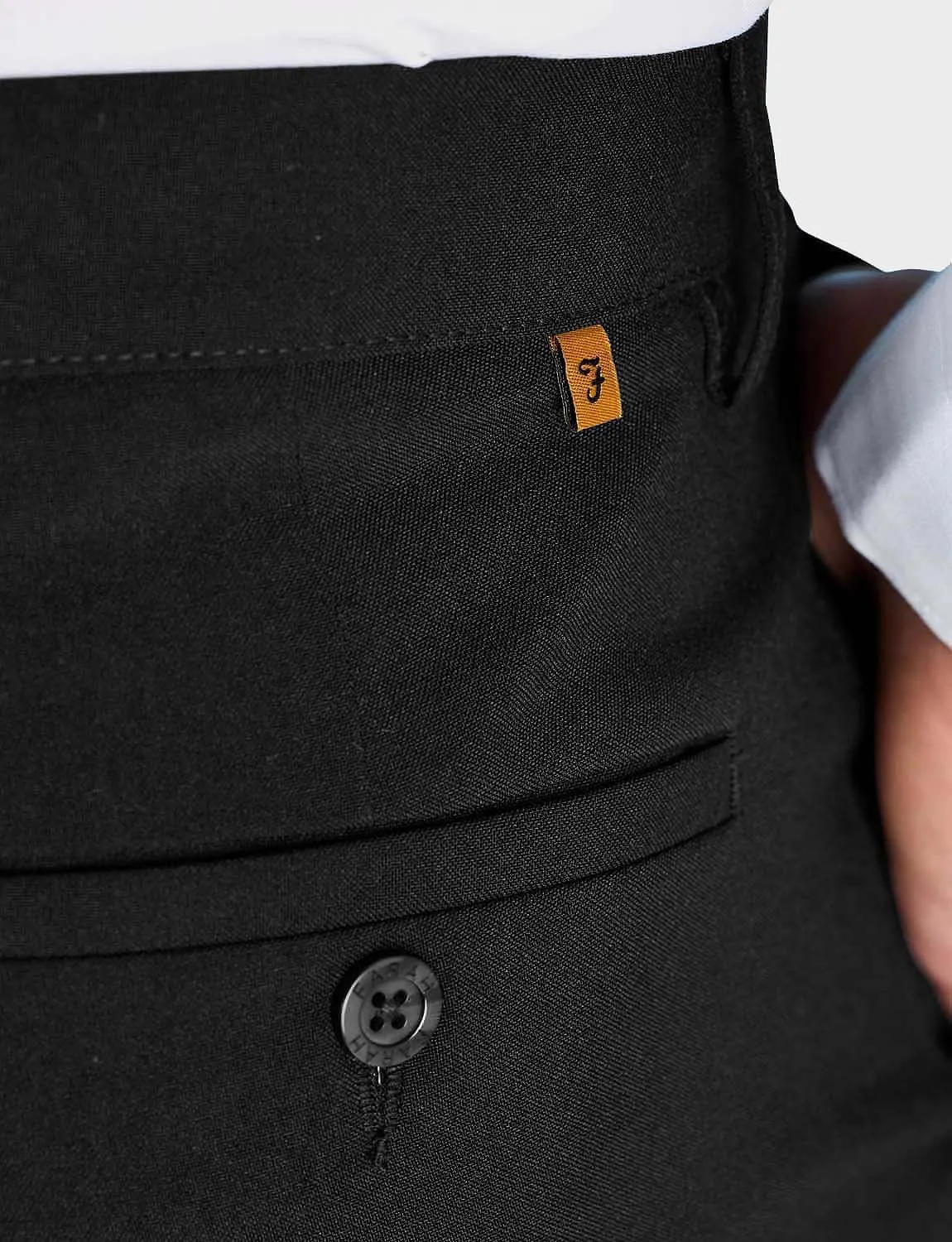 Men's Classic Slant Pocket Trousers Flat Front Easy Care Non-Iron Finish & Gripper Waistband