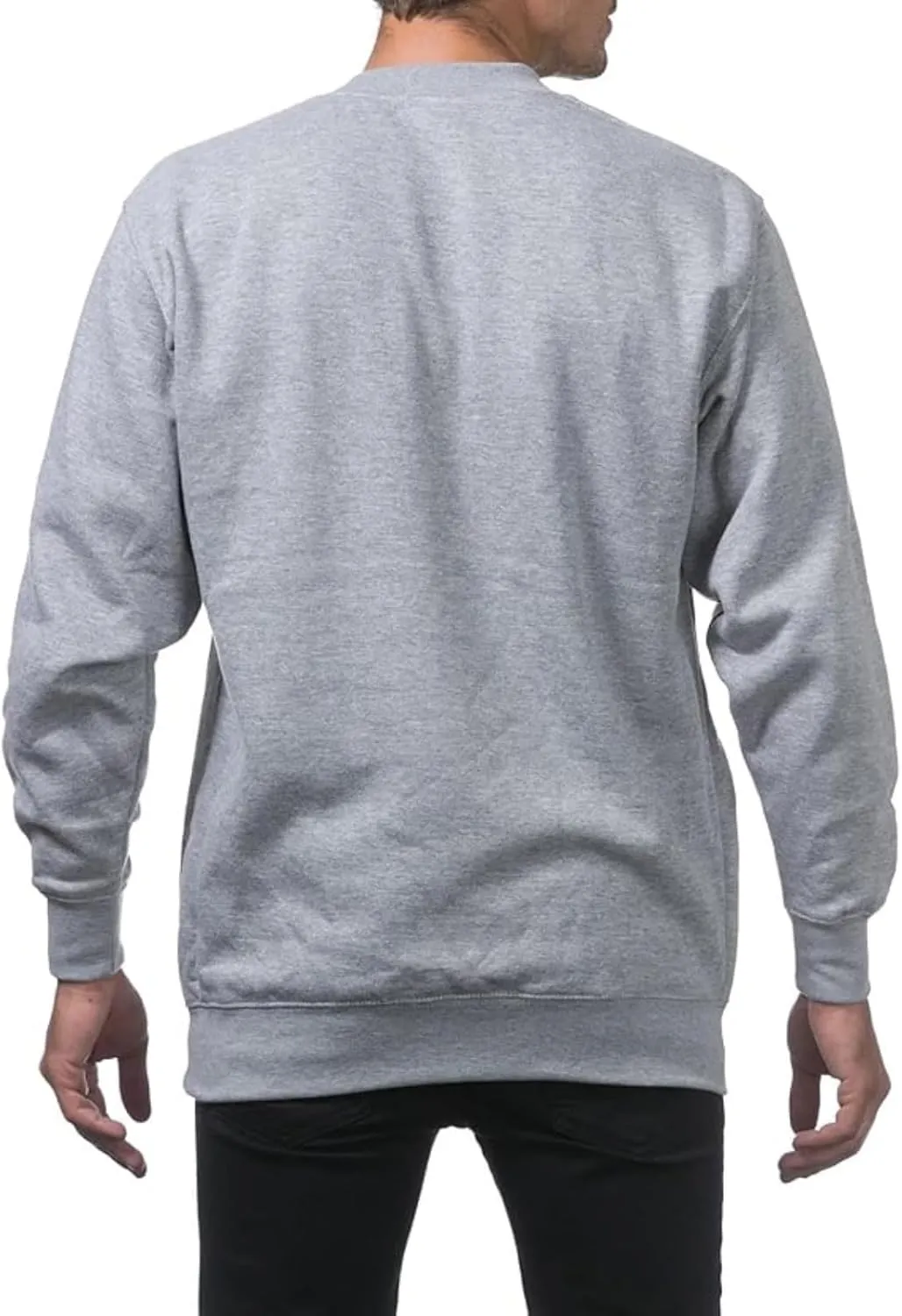 Men's Fall Winter Sweatshirts Basic Solid Color Crewneck Hoodies Loose Casual Youth Pullover Office Home Tops 2024