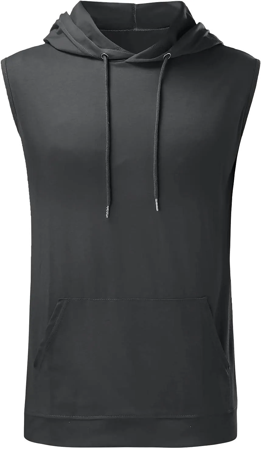 Mens Hoodie Men's Workout Hooded Tank Tops Sports Training Sleeveless Gym Hoodies Bodybuilding Cut Off Muscle Shirts