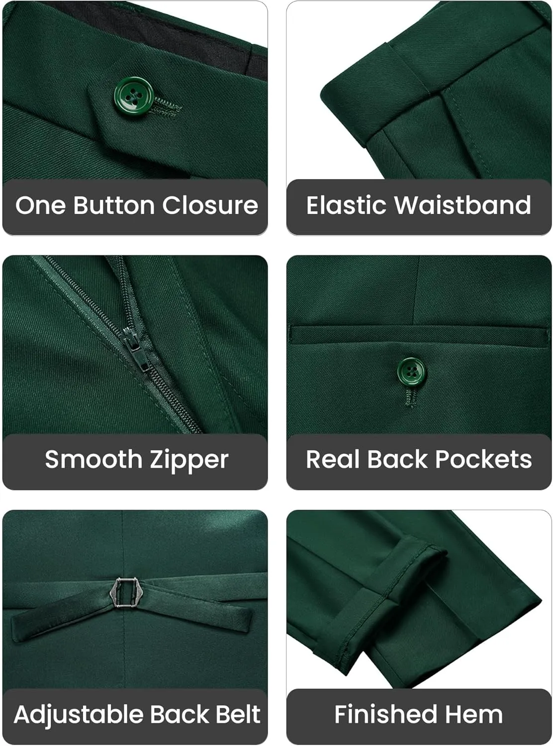 Mens Suit Tuxedo Set Slim Fit Suits 3 Piece One Button Prom Wedding Blazer Vest Pants with Bow Tie