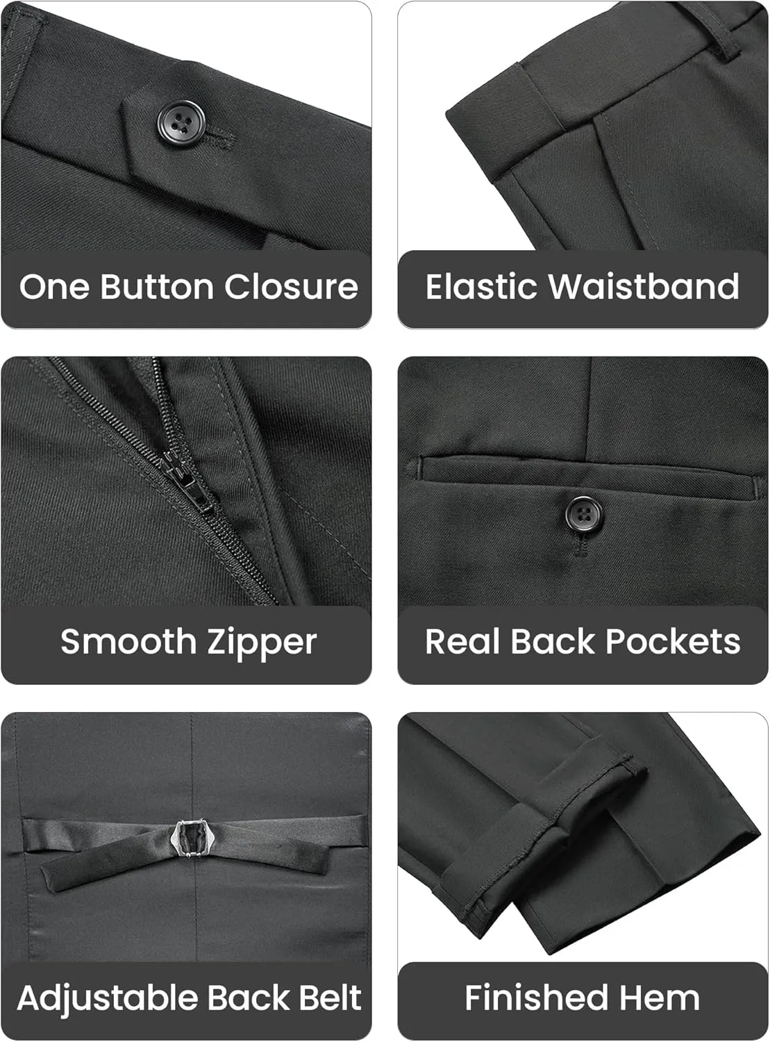 Mens Suit Tuxedo Set Slim Fit Suits 3 Piece One Button Prom Wedding Blazer Vest Pants with Bow Tie