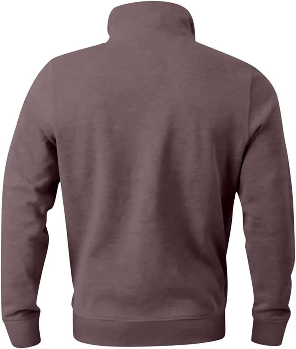 Men's Zip Collar Sweater Activewear Solid Vintage Jackets Long Sleeve Comfort Warm Sweatshirts with Elbow Patches