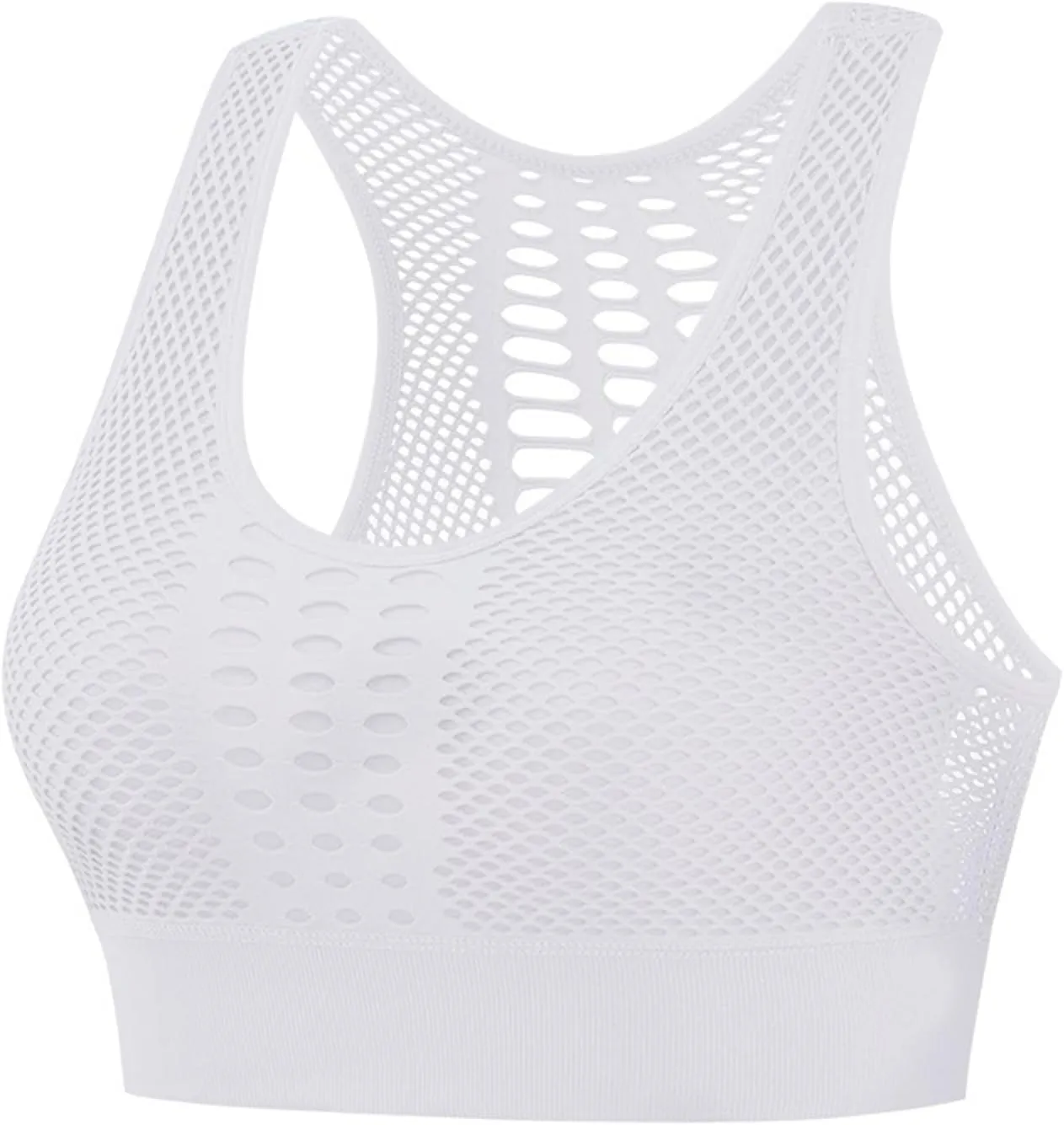 Mesh Sports Bras for Women Breathable High Support Gym Yoga Bra 2025 Summer Underwear Bra Workout Crop Tops
