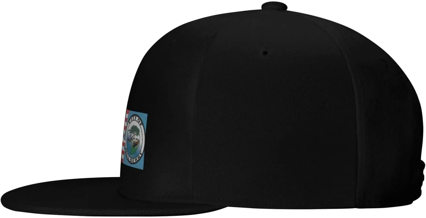 Mulberry Flag and America Snapback Hat for Men Women Baseball Cap Flat Bill Brim Hats