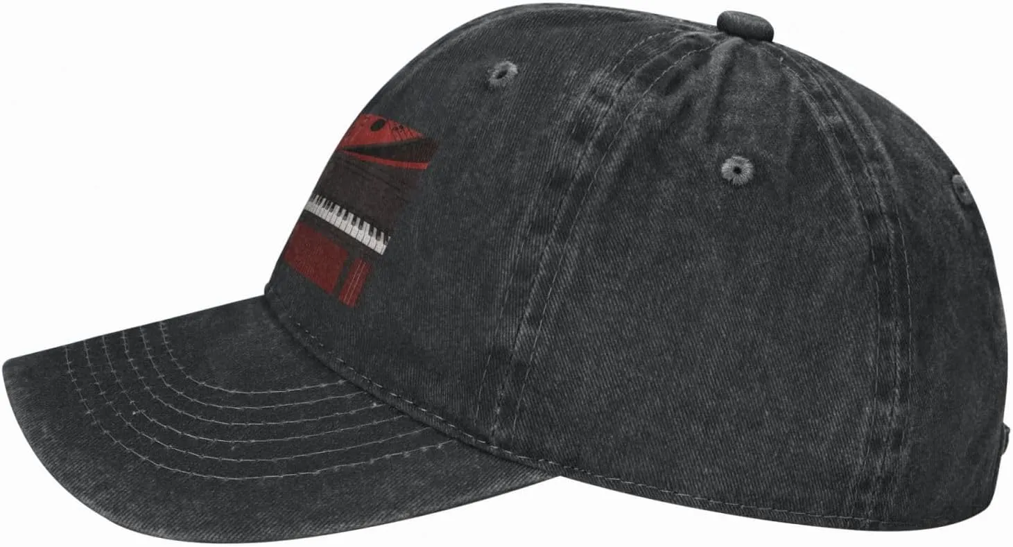 Music Note Piano Unisex Baseball Cap Breathable Cotton Trucker Hat Classic Denim Dad Hat Summer Sun Hat
