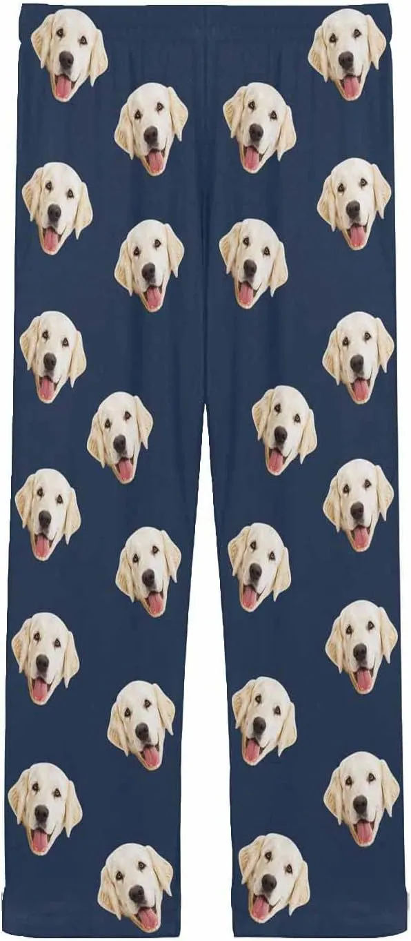 MyPupSocks Personalized Face Pajamas Pants Photo Pajama Bottoms for Men S-XXL