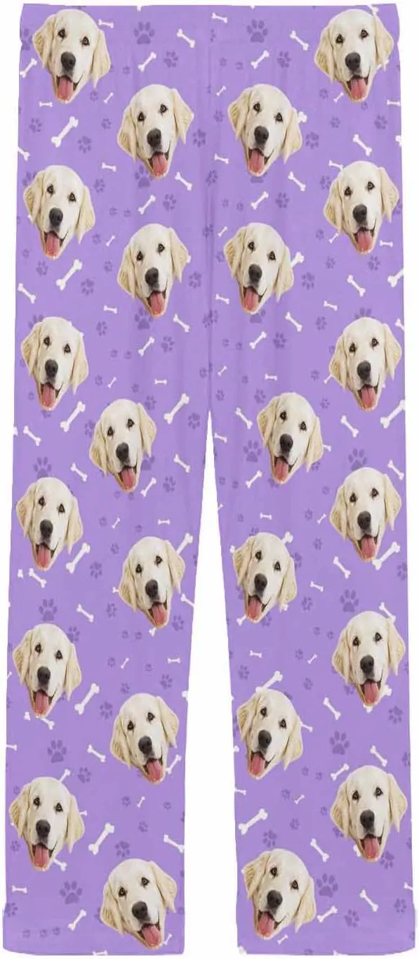 MyPupSocks Personalized Face Pajamas Pants Photo Pajama Bottoms for Men S-XXL