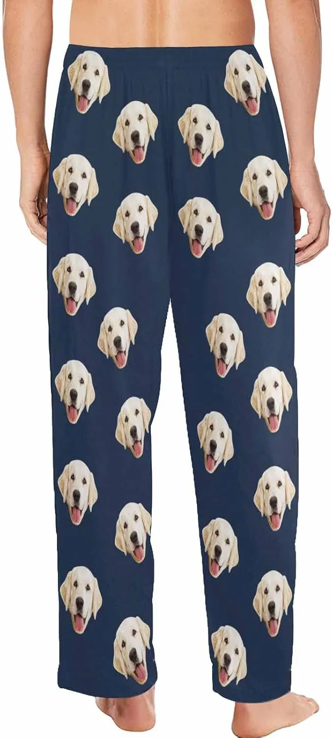 MyPupSocks Personalized Face Pajamas Pants Photo Pajama Bottoms for Men S-XXL