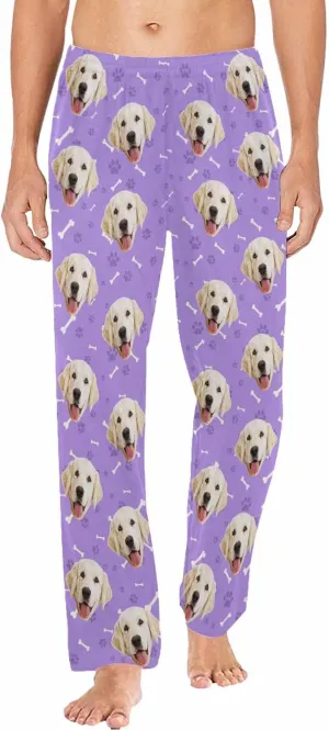 MyPupSocks Personalized Face Pajamas Pants Photo Pajama Bottoms for Men S-XXL