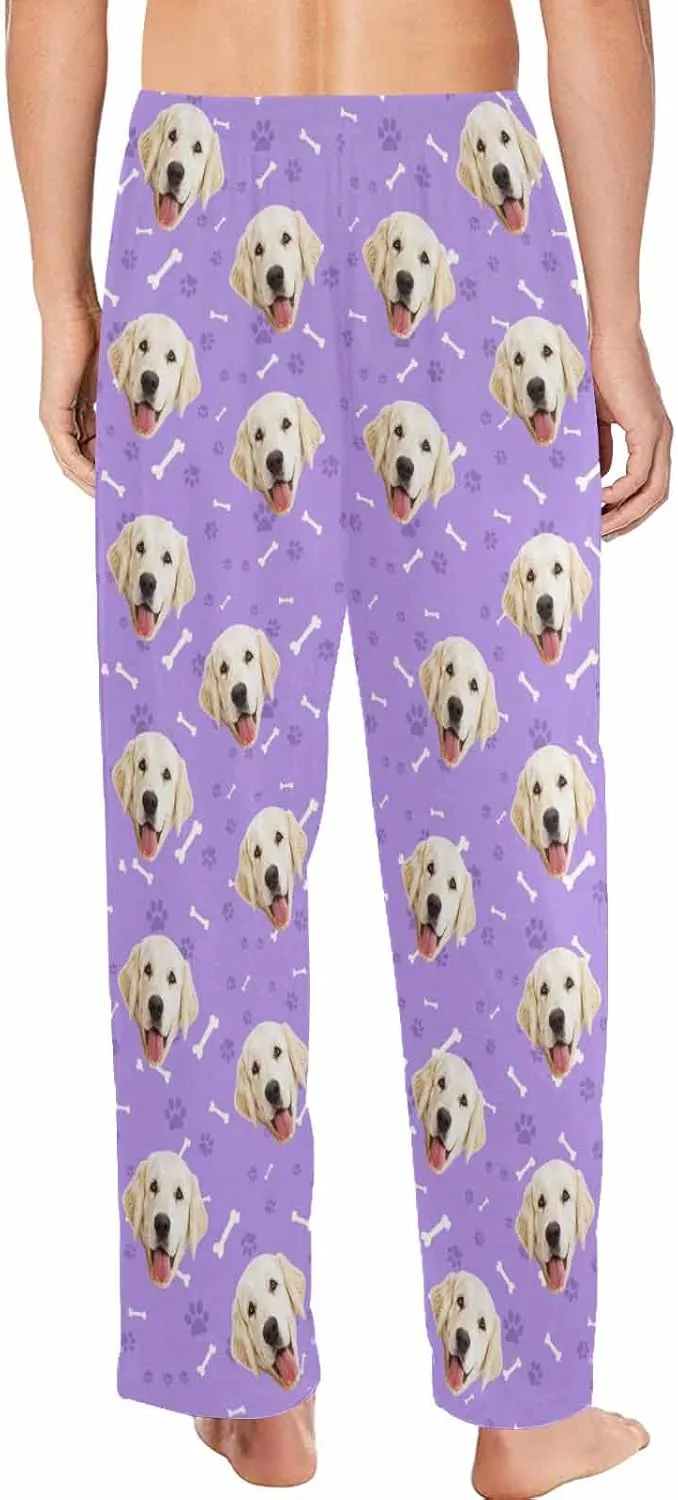 MyPupSocks Personalized Face Pajamas Pants Photo Pajama Bottoms for Men S-XXL