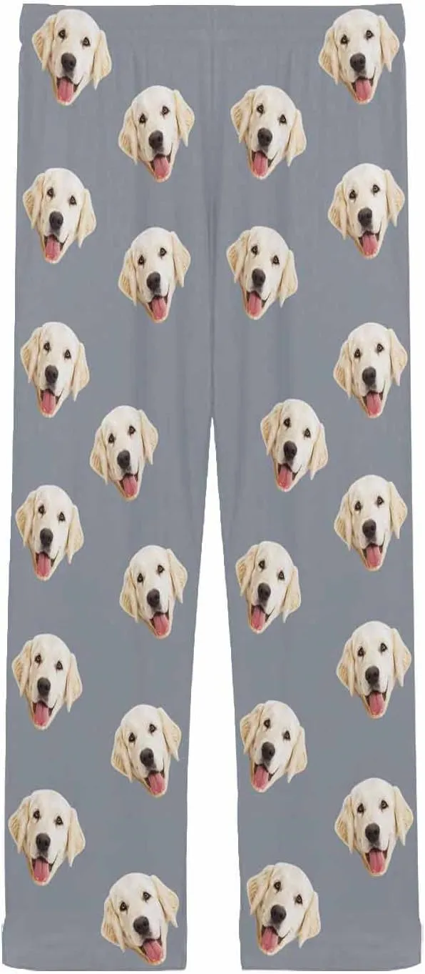 MyPupSocks Personalized Face Pajamas Pants Photo Pajama Bottoms for Men S-XXL
