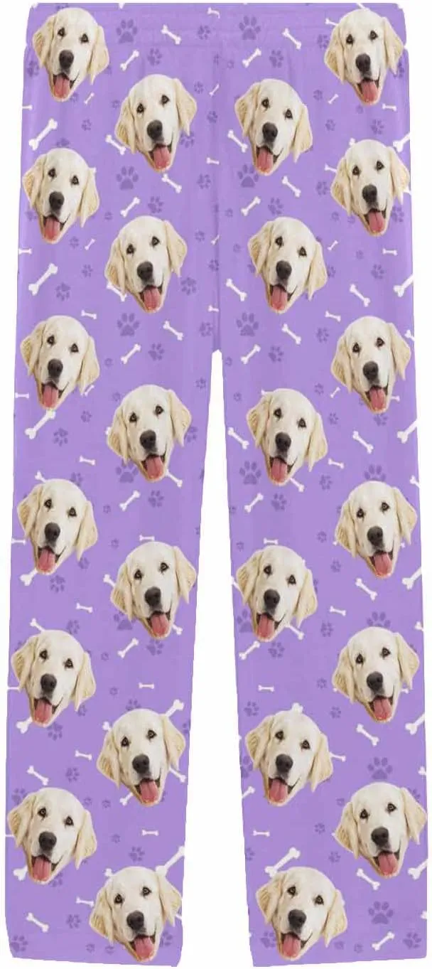 MyPupSocks Personalized Face Pajamas Pants Photo Pajama Bottoms for Men S-XXL