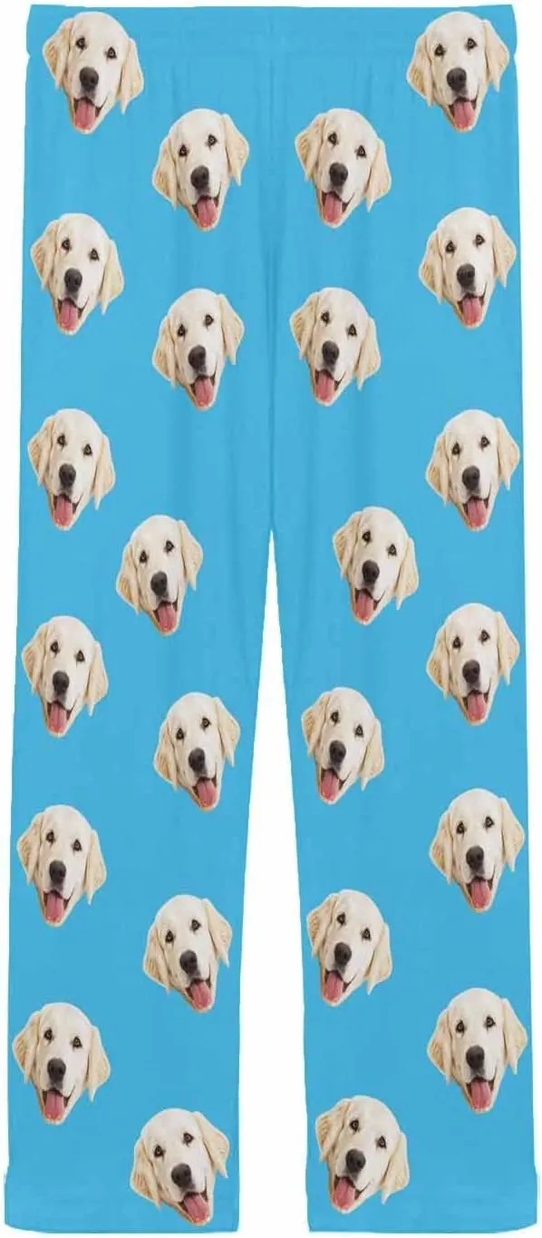 MyPupSocks Personalized Face Pajamas Pants Photo Pajama Bottoms for Men S-XXL