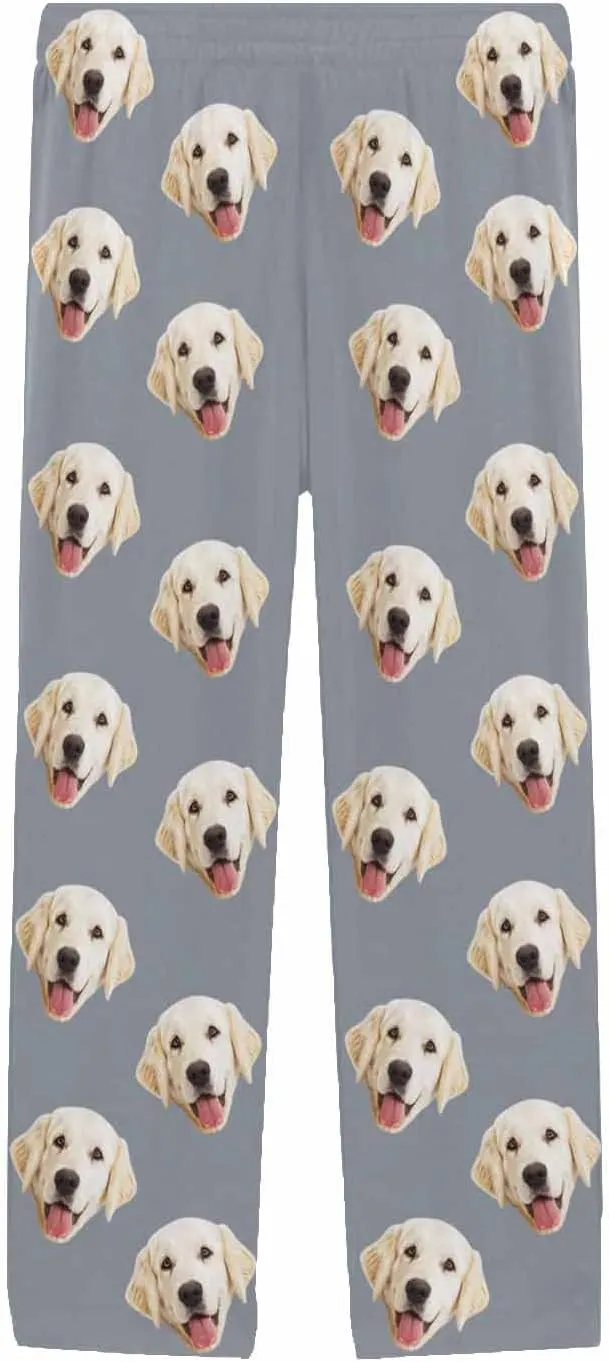 MyPupSocks Personalized Face Pajamas Pants Photo Pajama Bottoms for Men S-XXL