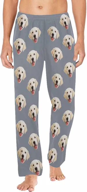 MyPupSocks Personalized Face Pajamas Pants Photo Pajama Bottoms for Men S-XXL