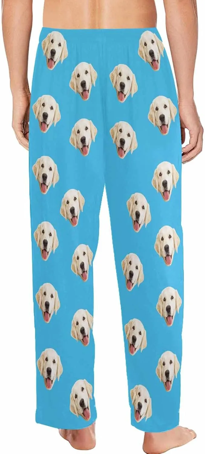 MyPupSocks Personalized Face Pajamas Pants Photo Pajama Bottoms for Men S-XXL